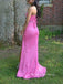 Sweetheart Side Slit Mermaid Long Evening Prom Dresses, Backless Strapless Lace Prom Dress, PM0922