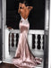 Sexy Sheath Satin Appliques Spaghetti Straps Long Evening Prom Dresses, Cheap Custom Mermaid Prom Dress, PM0095