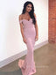 Mermaid Off Shoulder Long Evening Prom Dresses, Cheap Custom Sweetheart Prom Dress, PM0096