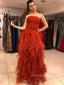 A-line Strapless Lovely Long Evening Prom Dresses, PM0172