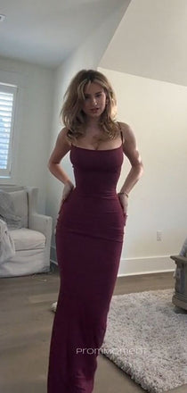 Morden Mermaid Sleeveless Long Evening Prom Dresses, Popular Straps Backless Prom Dress, PM0211