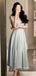 Popular Chiffon A-line Straps Sleeveless Long Evening Prom Dresses, PM0297