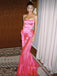 Strapless Backless Sleeveless Long Evening Prom Dresses, Modern Mermaid Prom Dress, PM0346