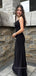 Popular Black Sparkly Mermaid Floor-length Long Evening Prom Dresses, PM0376