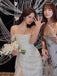 Off Shoulder Sequins High Slit Long Evening Prom Dresses, Popular Sparkly Prom Dress, PM0384