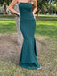 Mermaid Spaghetti Straps Long Evening Prom Dresses, Backless Sleeveless Popular Prom Dress, PM0408