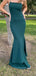 Mermaid Spaghetti Straps Long Evening Prom Dresses, Backless Sleeveless Popular Prom Dress, PM0408