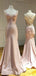 Backless V-neck Spaghetti Straps Long Evening Prom Dresses, Sheath Mermaid Gorgeous Prom Dress, PM0435