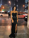 Sexy Black Sequins Mermaid Long Evening Prom Dresses, Sweetheart Strapless Side Slit Prom Dress, PM0443