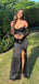 Sweetheart Side Slit Mermaid Long Evening Prom Dresses, Sleeves Strapless Prom Dress, PM0448