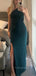 One Shoulder Mermaid Long Evening Prom Dresses, Side Slit Sleeveless Prom Dress, PM0450