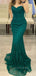 Strapless Sleeveless Sweetheart Mermaid Long Evening Prom Dresses, Lace Prom Dress, PM0466