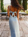 Gorgeous Deep V-neck Backless Long Evening Prom Dresses, Spaghetti Straps Mermaid Prom Dress, PM0468