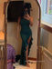 One Shoulder Side Slit Mermaid Long Evening Prom Dresses, Elegant Sleeveless Prom Dress, PM0487