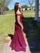 Mermaid Sparkly Off Shoulder Long Evening Prom Dresses, Backless Prom Dress, PM0513