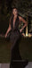 Unique Deep V-neck Straps Long Evening Prom Dresses, Backless Floor-length Prom Dress, PM0533