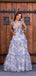 A-line Straps Long Evening Prom Dresses, Lovely Sleeveless Prom Dress, PM0542