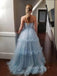 Strapless Sleeveless A-line Long Evening Prom Dresses, Backless Prom Dress, PM0612