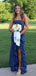 Strapless Sleeveless Mermaid Long Evening Prom Dresses, Side Slit Backless Prom Dress, PM0626