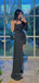 One Sleeve Unique Black Evening Prom Dresses,  PM0664