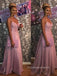 Beautiful Pink A-line Sparkly V-neck Long Evening Prom Dresses, Spaghetti Straps Prom Dress, PM0665 (Copy)