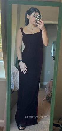 Straps Mermaid Sleeveless Long Evening Prom Dresses, Backless Prom Dress, PM0680