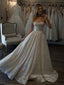 Sparkly A-line Straps Long Evening Prom Dresses, Beautiful Sleeveless Backless Prom Dress, PM0721