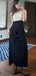 Black Straps Sleeveless Long Evening Prom Dresses, Formal Backless Prom Dress, PM0752