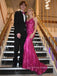 V-neck Spaghetti Straps Mermaid Floor-length Long Evening Prom Dresses, Sleeveless Sparkly Prom Dress, PM0819