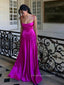Simple Sleeveless A-line Beautiful Long Evening Prom Dresses, Backless Spaghetti Straps Prom Dress, PM0820