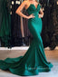 V-neck Strapless Sheath Mermaid Long Evening Prom Dresses, Sleeveless Floor-length Prom Dress, PM0852