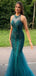 Mermaid Sleeveless Halter Sheath Long Evening Prom Dresses, Backless Beautiful Prom Dress, PM0876