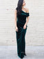 Elegant Velvet Mermaid Off Shoulder Long Evening Prom Dresses, Side Slit Prom Dress, PM0903