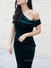 Elegant Velvet Mermaid Off Shoulder Long Evening Prom Dresses, Side Slit Prom Dress, PM0903