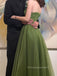 Sweetheart A-line Strapless Long Evening Prom Dresses, Sleeveless Backless Prom Dress, PM0913