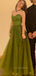 Sweetheart A-line Strapless Long Evening Prom Dresses, Sleeveless Backless Prom Dress, PM0913