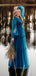 Formal Long Sleeves V-neck Long Evening Prom Dresses, V-back A-line Prom Dress, PM0951