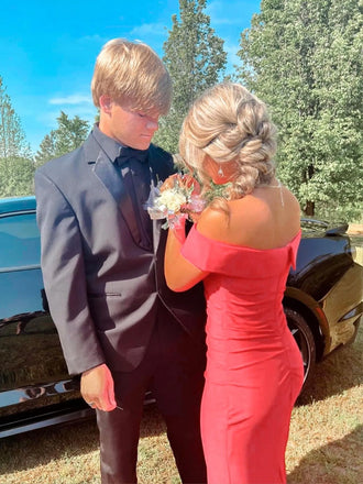 Beautiful Off Shoulder Mermaid Long Evening Prom Dresses, Floor-length Sheath Jersey Prom Dress, PM0959