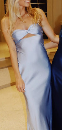 Strapless Satin Mermaid Sweetheart Long Evening Prom Dresses, Sleeveless Backless Prom Dress, PM0969