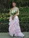 Lovely Pink A-line Straps Long Evening Prom Dresses, Sparkly Sleeveless Floor-length Prom Dress, PM1006