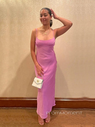 Spaghetti Straps Popular Mermaid Long Evening Prom Dresses, Sleeveless Backless Simple Prom Dress, PM1008