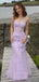 Elegant Strapless Sweetheart Purple Long Evening Prom Dresses, Mermaid Appliques See Through Backless Prom Dress, PM1036